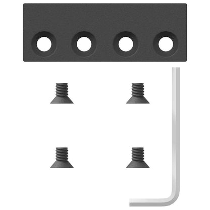 Kit di Binari per Porte Scorrevoli 366 cm Acciaio Nero | homemem39