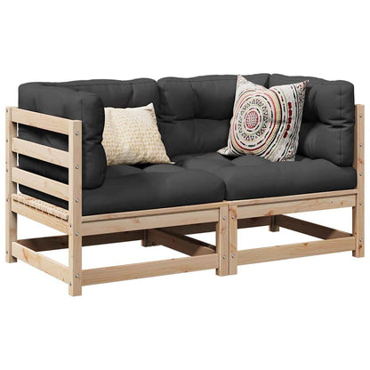 Set Divani da Giardino 2 pz in Legno Massello di Pino | homemem39