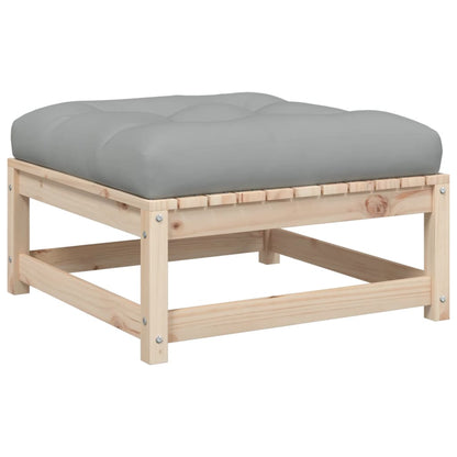Set Divani Giardino 3 pz con Cuscini in Legno Massello di Pino | homemem39