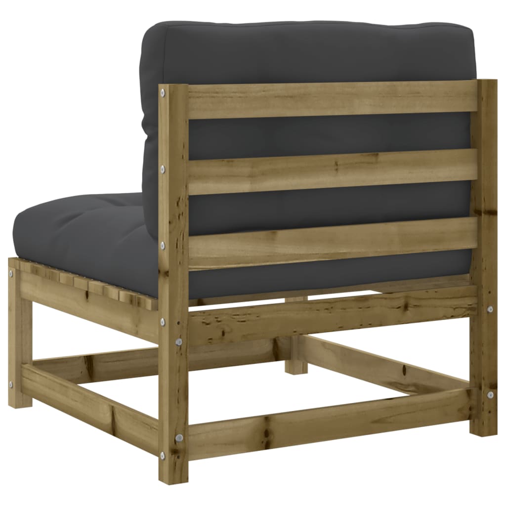 Set Divani da Giardino 3pz con Cuscini Legno Impregnato di Pino | homemem39
