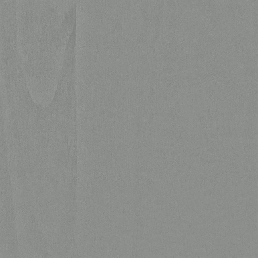 Set da Pranzo 5 pz Corona Pieghevole Grigio in Legno di Pino