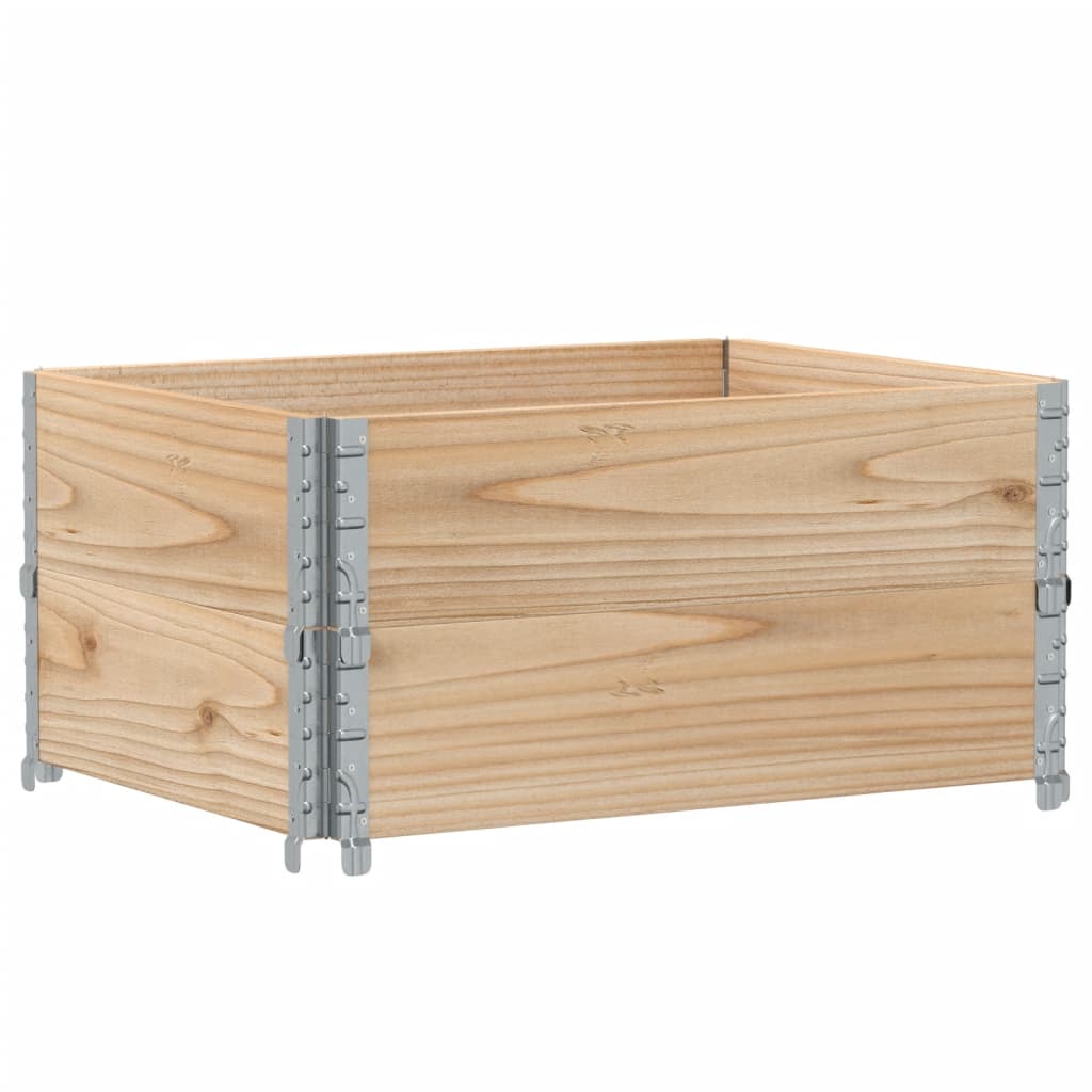 Paretali per Pallet 2 pz 80x60 cm in Legno Massello di Pino | homemem39