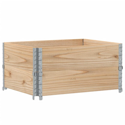 Paretali per Pallet 2 pz 80x60 cm in Legno Massello di Pino | homemem39