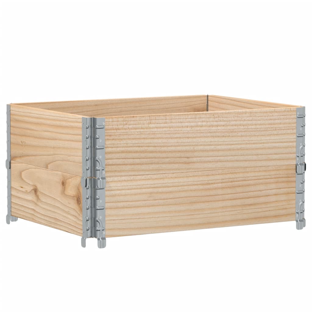 Paretali per Pallet 2 pz 80x60 cm in Legno Massello di Pino | homemem39