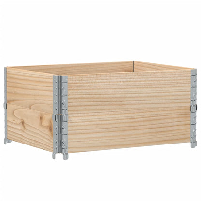 Paretali per Pallet 2 pz 80x60 cm in Legno Massello di Pino | homemem39
