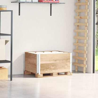 Paretali per Pallet 2 pz 80x60 cm in Legno Massello di Pino | homemem39