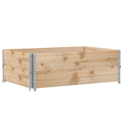 Paretali per Pallet 2 pz 120x80 cm in Legno Massello di Pino