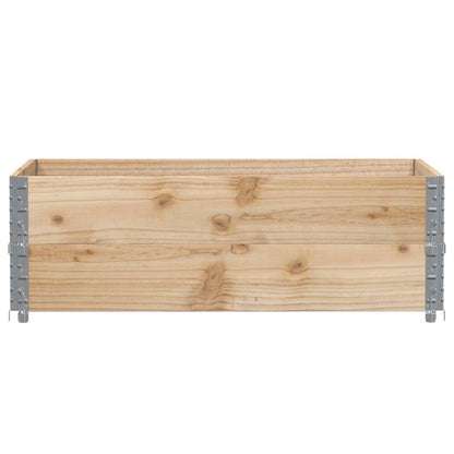 Paretali per Pallet 2 pz 120x80 cm in Legno Massello di Pino