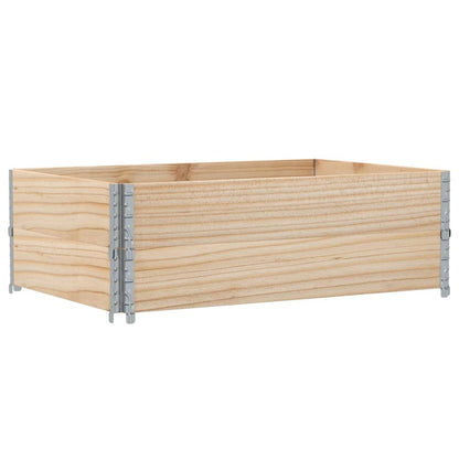 Paretali per Pallet 2 pz 120x80 cm in Legno Massello di Pino