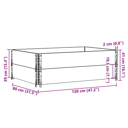 Paretali per Pallet 2pz Grigi 120x80cm Legno Massello di Pino | homemem39