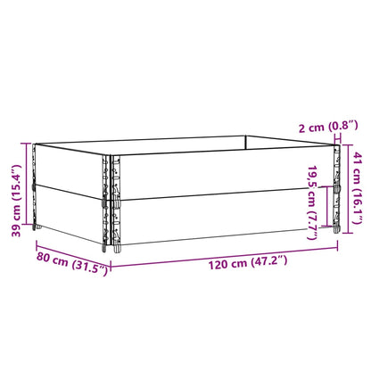 Paretali per Pallet 2pz Marroni 120x80cm Legno Massello di Pino