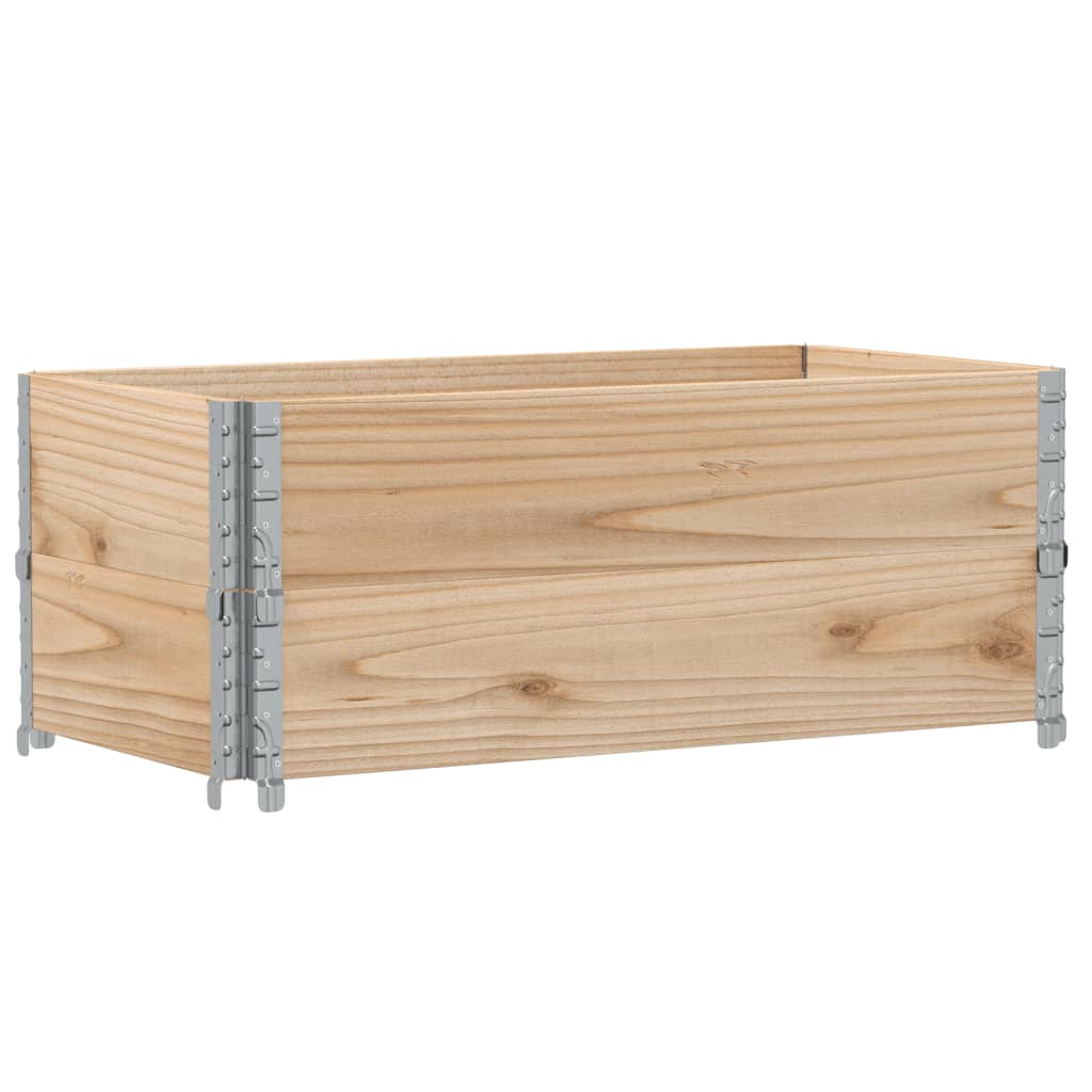 Paretali per Pallet 2 pz 100x50 cm in Legno Massello di Pino | homemem39