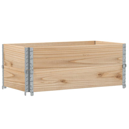 Paretali per Pallet 2 pz 100x50 cm in Legno Massello di Pino | homemem39
