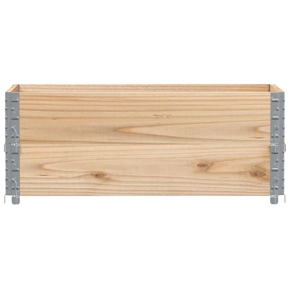 Paretali per Pallet 2 pz 100x50 cm in Legno Massello di Pino | homemem39