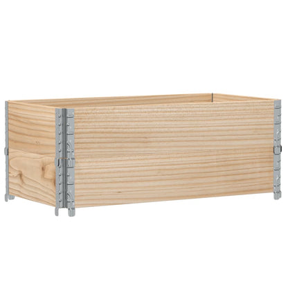 Paretali per Pallet 2 pz 100x50 cm in Legno Massello di Pino | homemem39