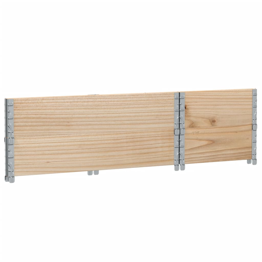 Paretali per Pallet 2 pz 100x50 cm in Legno Massello di Pino | homemem39