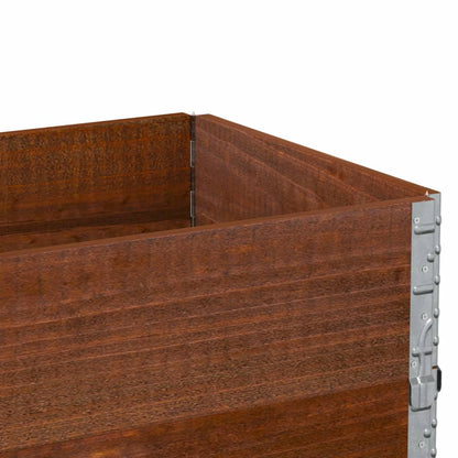 Paretali per Pallet 2pz Marroni 100x50cm Legno Massello di Pino | homemem39