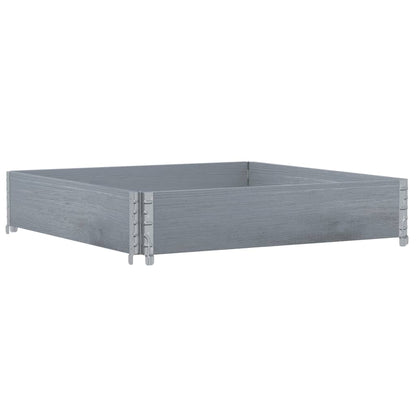 Paretale per Pallet Grigio 100x100 cm in Legno Massello di Pino | homemem39