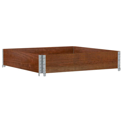 Paretale per Pallet Marrone 100x100cm in Legno Massello di Pino