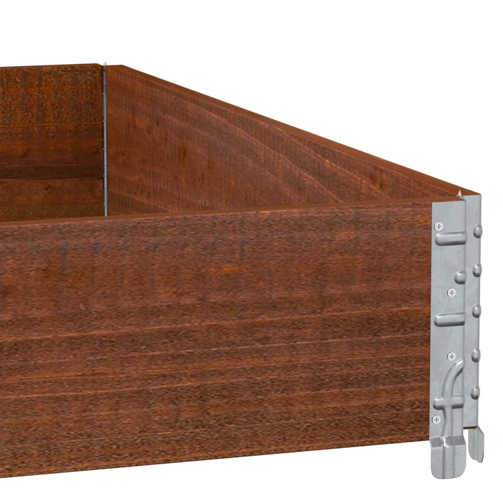 Paretale per Pallet Marrone 100x100cm in Legno Massello di Pino