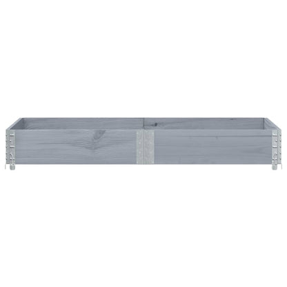 Paretale per Pallet Grigio 150x50 cm in Legno Massello di Pino | homemem39
