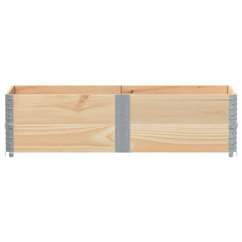 Paretali per Pallet 2 pz 150x50 cm in Legno Massello di Pino | homemem39
