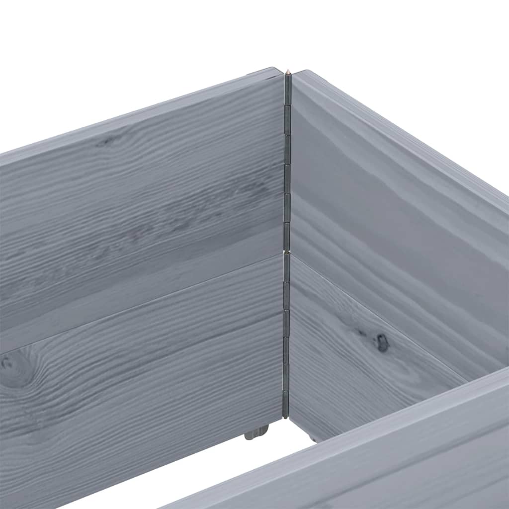 Paretali per Pallet 2pz Grigi 150x50cm Legno Massello di Pino | homemem39