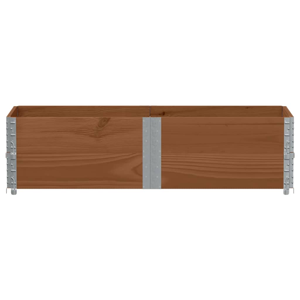 Paretali per Pallet 2pz Marroni 150x50cm Legno Massello di Pino | homemem39