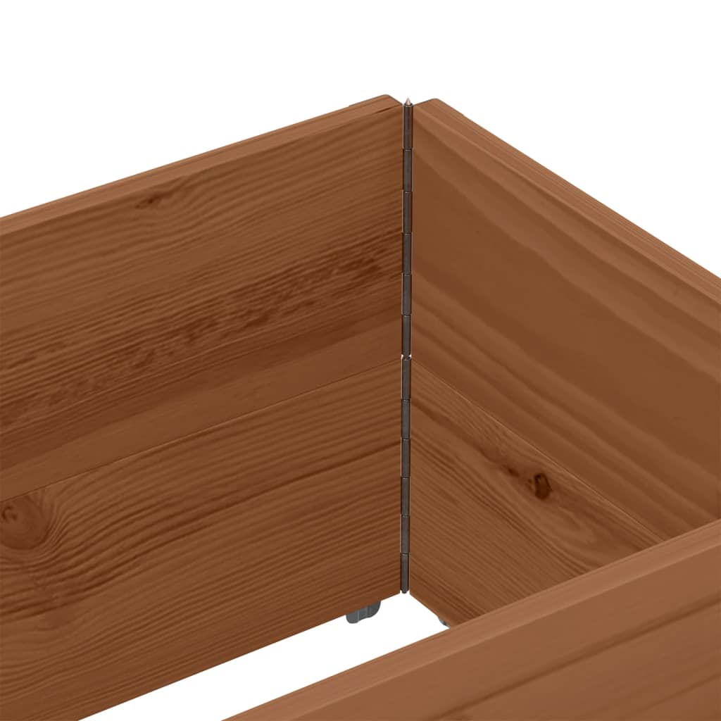 Paretali per Pallet 2pz Marroni 150x50cm Legno Massello di Pino | homemem39