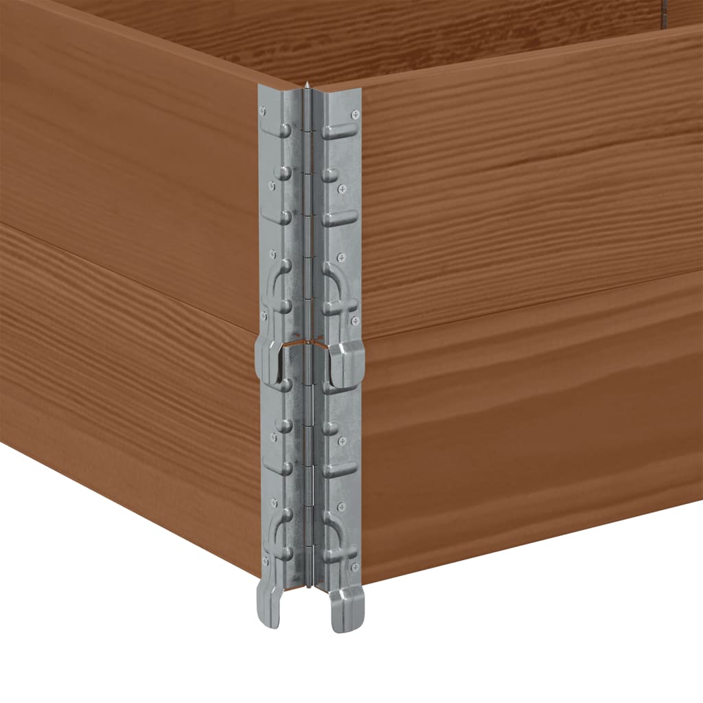 Paretali per Pallet 2pz Marroni 150x50cm Legno Massello di Pino | homemem39