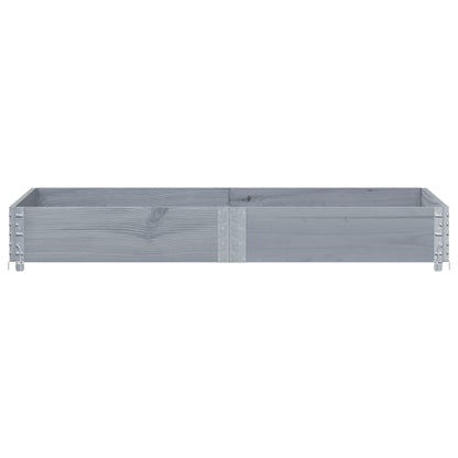 Paretale per Pallet Grigio 150x100 cm in Legno Massello di Pino | homemem39
