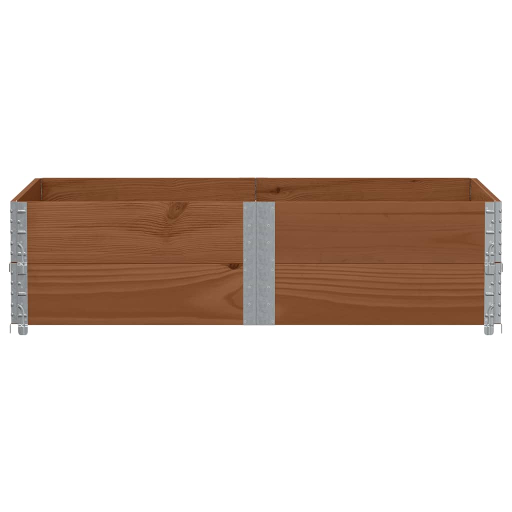 Paretali per Pallet 2pz Marroni 150x100cm Legno Massello Pino | homemem39