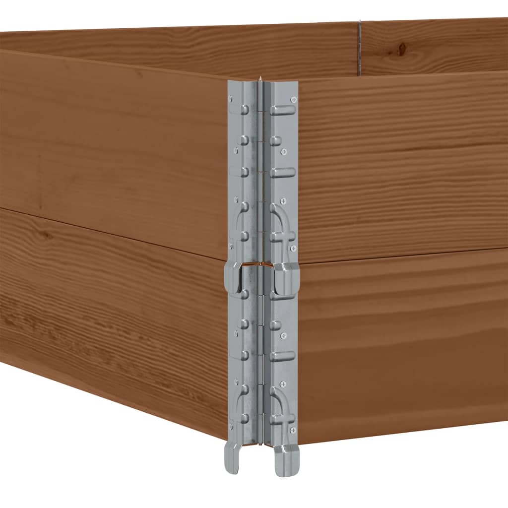Paretali per Pallet 2pz Marroni 150x100cm Legno Massello Pino | homemem39