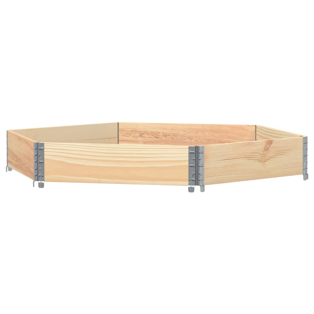 Fioriera Rialzata Esagonale 160x160cm Legno Massello di Pino - homemem39