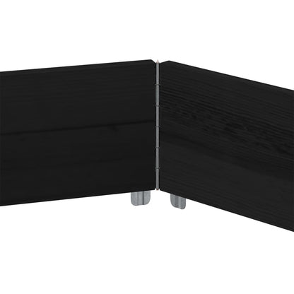 Fioriera Rialzata Esagonale Nera 160x160cm Legno di Pino - homemem39