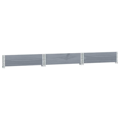 Fioriera Rialzata Esagonale Grigia 160x160cm Legno di Pino