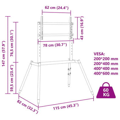 Piedistallo TV per Schermo 37" - 86" Max VESA 400x600 mm 60 kg - homemem39