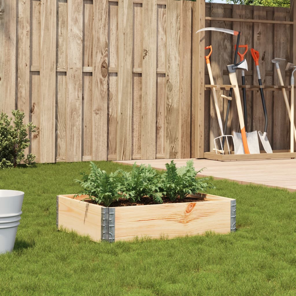 Fioriera da Giardino 80x60 cm in Legno Massello di Pino | homemem39