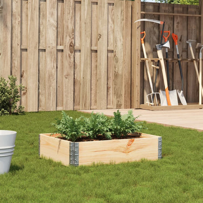 Fioriera da Giardino 80x60 cm in Legno Massello di Pino | homemem39