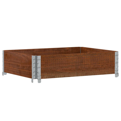 Fioriera da Giardino Marrone 80x60 cm Legno Massello di Pino | homemem39