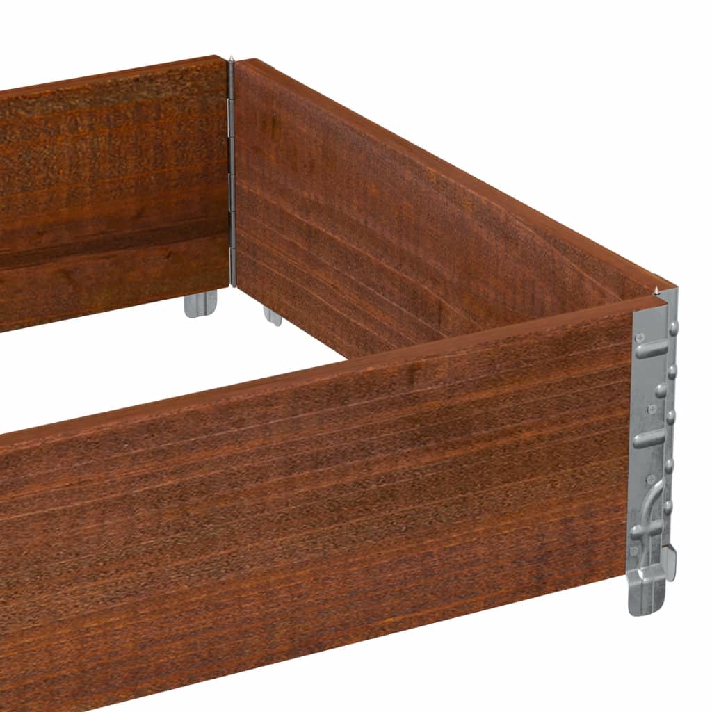 Fioriera da Giardino Marrone 80x60 cm Legno Massello di Pino | homemem39
