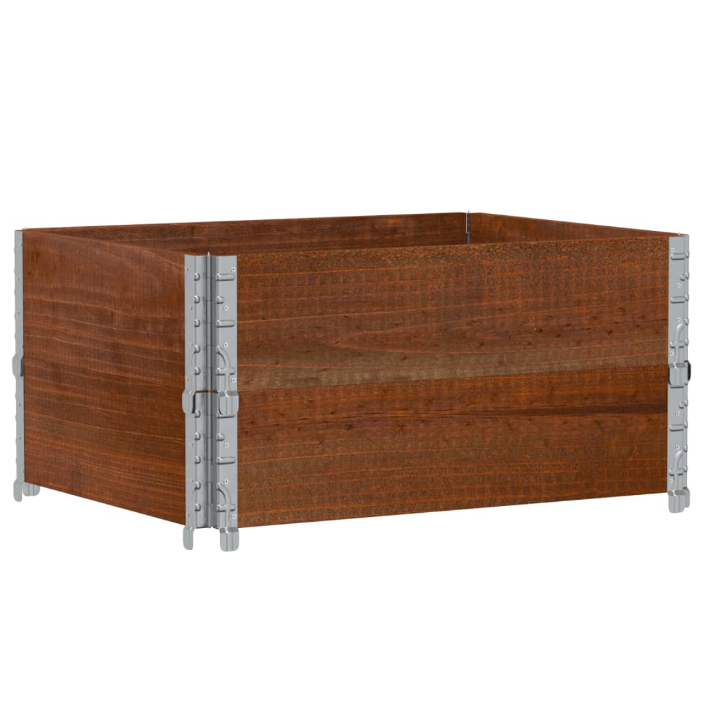 Fioriera da Giardino Marrone 80x60 cm Legno Massello di Pino | homemem39