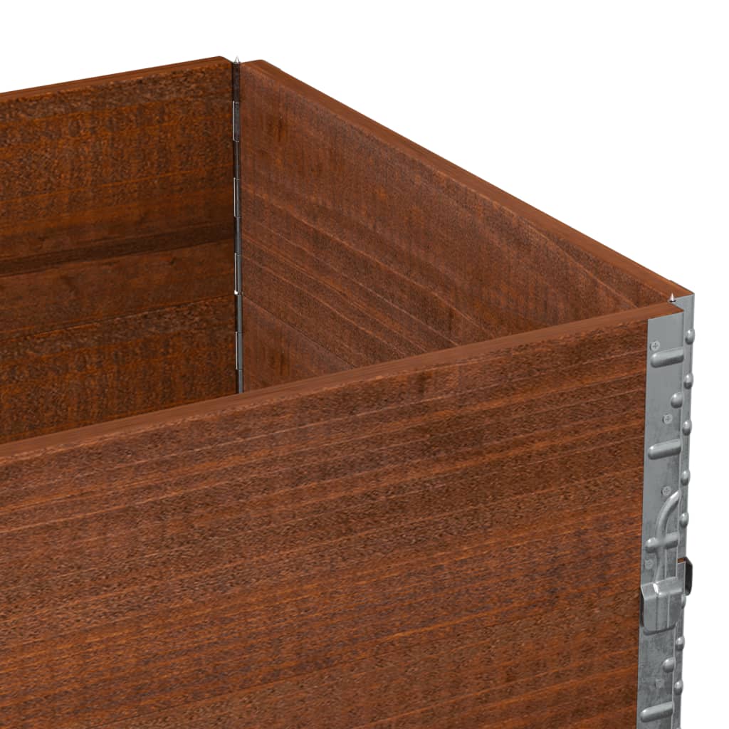 Fioriera da Giardino Marrone 80x60 cm Legno Massello di Pino | homemem39