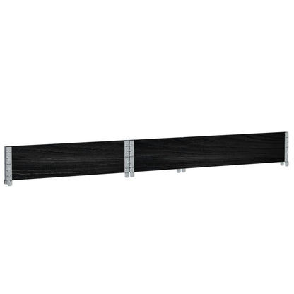 Fioriera da Giardino Nera 120x80 cm Legno Massello di Pino | homemem39