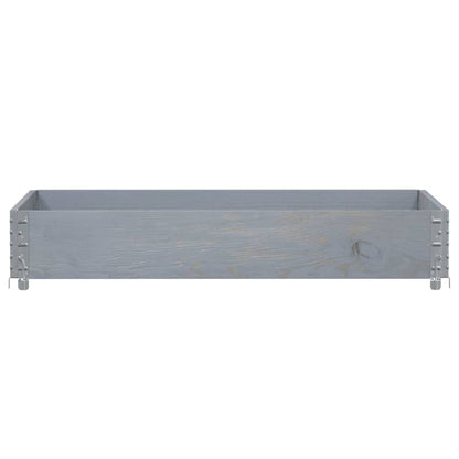 Fioriera da Giardino Grigia 120x80 cm Legno Massello di Pino | homemem39