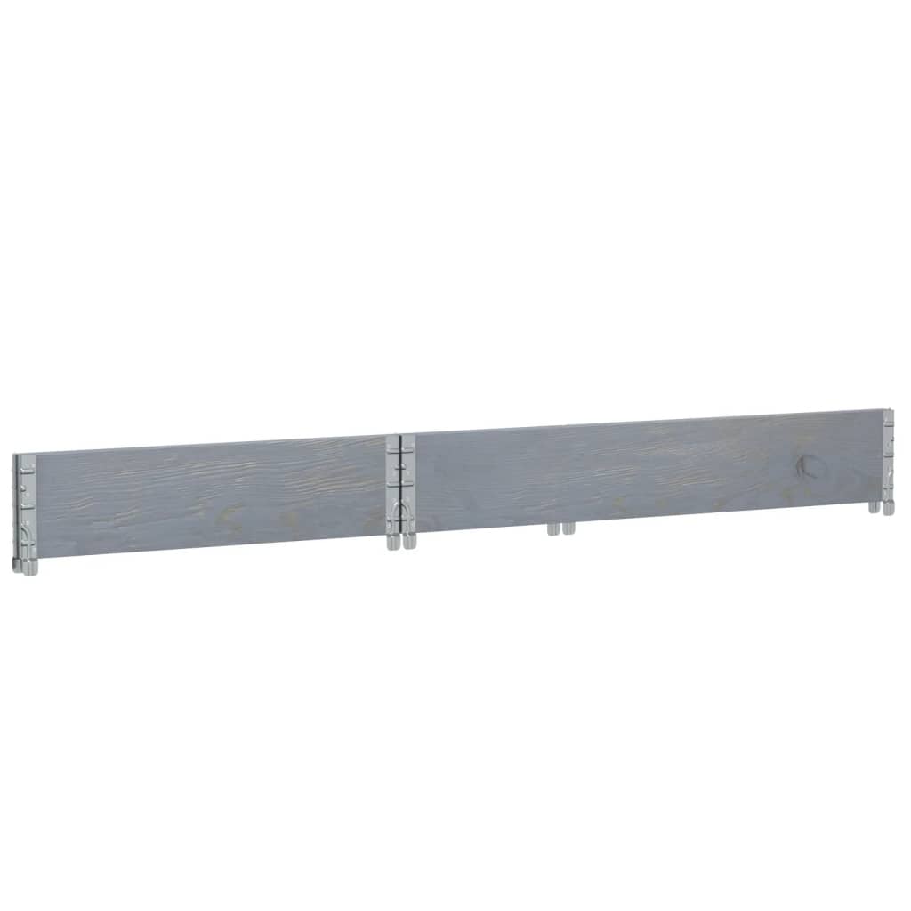 Fioriera da Giardino Grigia 120x80 cm Legno Massello di Pino | homemem39