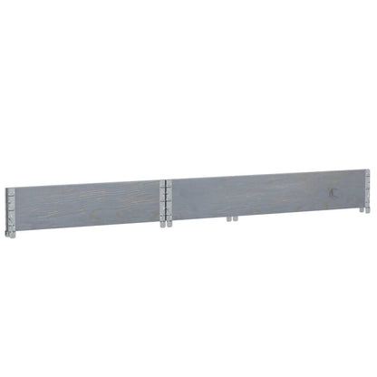 Fioriera da Giardino Grigia 120x80 cm Legno Massello di Pino | homemem39