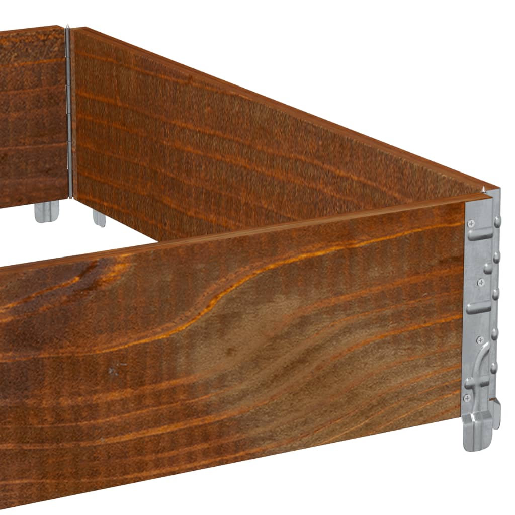 Poggiapiedi da Giardino Marrone 120x80cm Legno Massello di Pino | homemem39