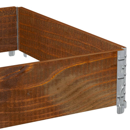 Poggiapiedi da Giardino Marrone 120x80cm Legno Massello di Pino | homemem39