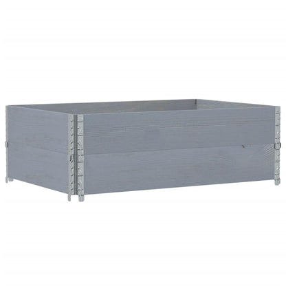 Fioriera da Giardino Grigia 120x80 cm Legno Massello di Pino | homemem39